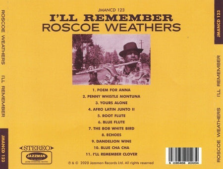Roscoe Weathers – I'll Remember CD Album 2020 compilation on Jazzman 2020