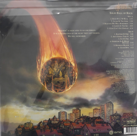 Saxon Solid Ball Of Rock LP Album vinyl record limited Silver numbered remaster