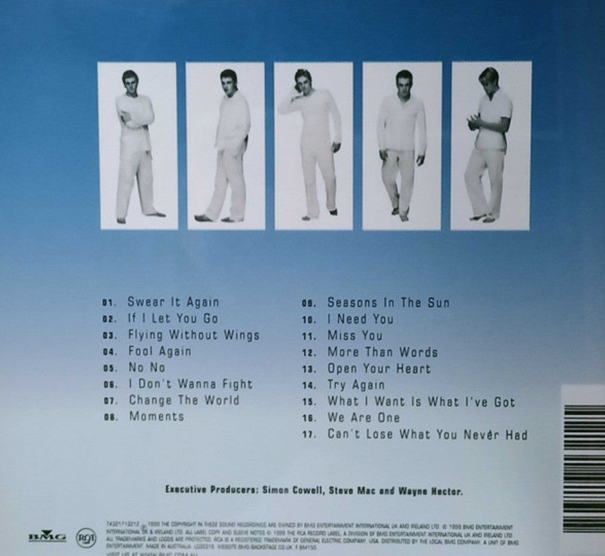 Westlife – Westlife CD Album 1999 on RCA