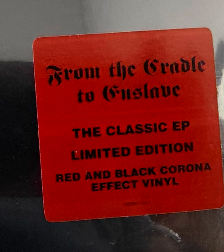 Cradle Of Filth From The Cradle To Enslave EP Album Vinyl record limited Red