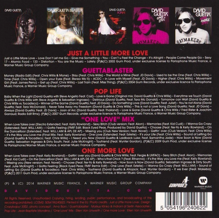 David Guetta Original Album Series CD Boxset 5 Disc Set on Warner 2014