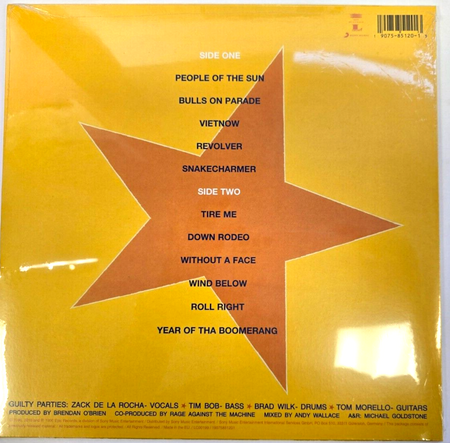 Rage Against The Machine – Evil Empire LP Album vinyl record remastered 180g US