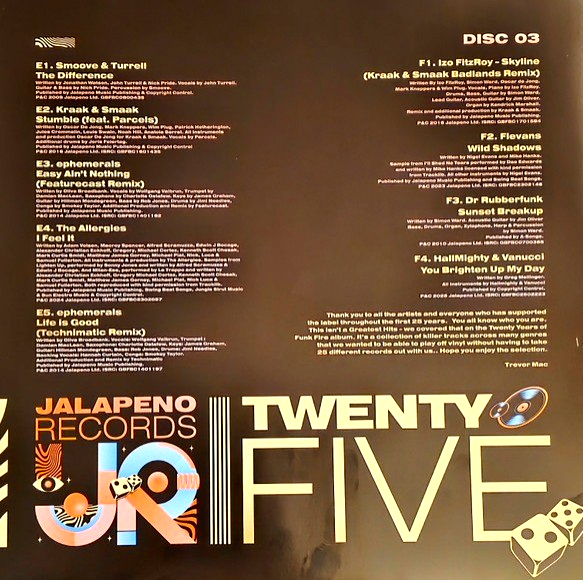 Jalapeno Records Twenty Five LP Album vinyl record 3 LP Compilation 2025
