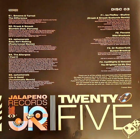 Jalapeno Records Twenty Five LP Album vinyl record 3 LP Compilation 2025