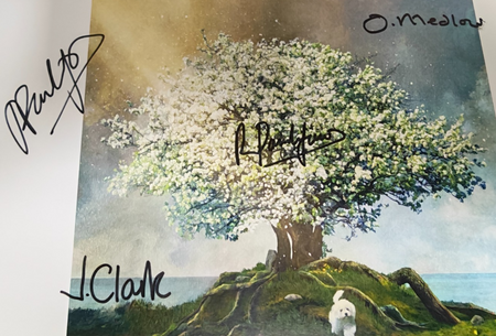 Albion Hand-Signed Photograph Authentic Autographs on size A4 print