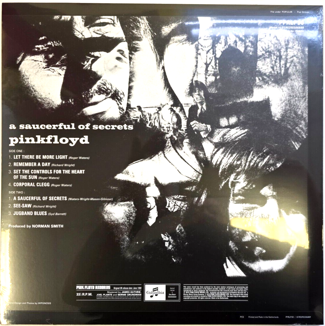 Pink Floyd A Saucerful Of Secrets LP Album vinyl record remastered Mono Mix 180g