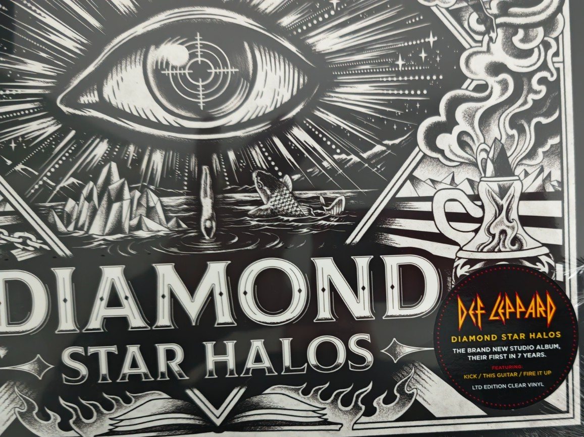 Def Leppard Diamond Star Halos LP  Album vinyl record Limited Clear 2022 on UMC