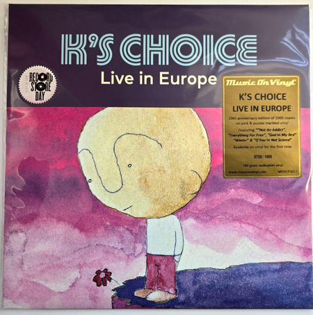 K's Choice – Live In Europe LP Album vinyl record RSD 2022 Limited marbled