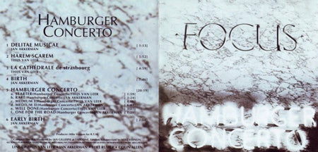 Focus Hamburger Concerto  CD Album Jewel Case 2001 on Red Bullet rock