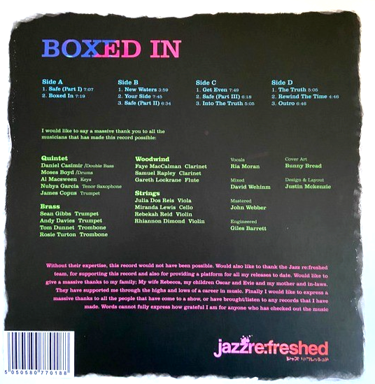 Daniel Casimir Boxed In LP Album Vinyl Record 2022 Limited Ed on Jazz Re:freshed