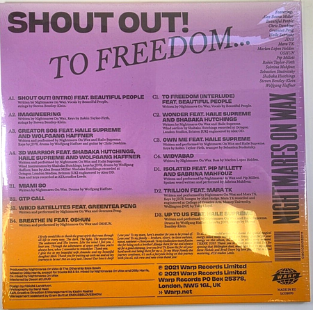 Nightmares On Wax Shout Out! To Freedom 2 x LP vinyl record on Warp Hip Hop 2021