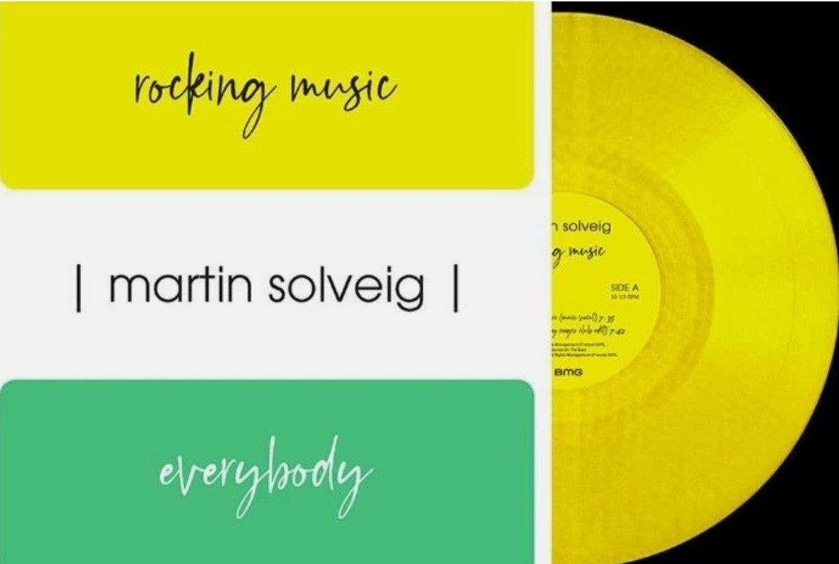Martin Solveig – Rocking Music / Everybody 12" vinyl record limited yellow 2026