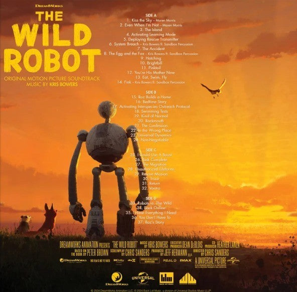 Kris Bowers The Wild Robot OST LP Album vinyl record 2024 limited coloured