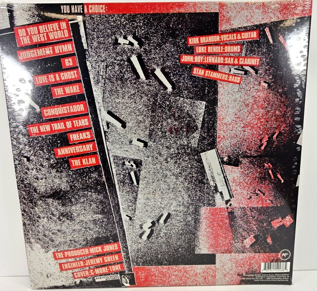 Theatre Of Hate – Westworld limited Red LP Album vinyl record goth rock new 2022
