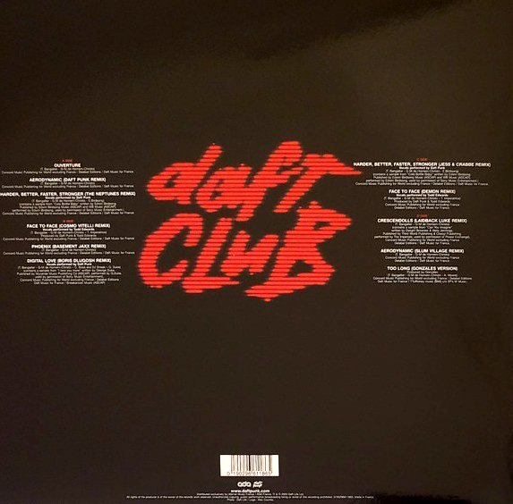 Daft Punk Daft Club LP Album vinyl record 2022 Compilation Reissue on ADA