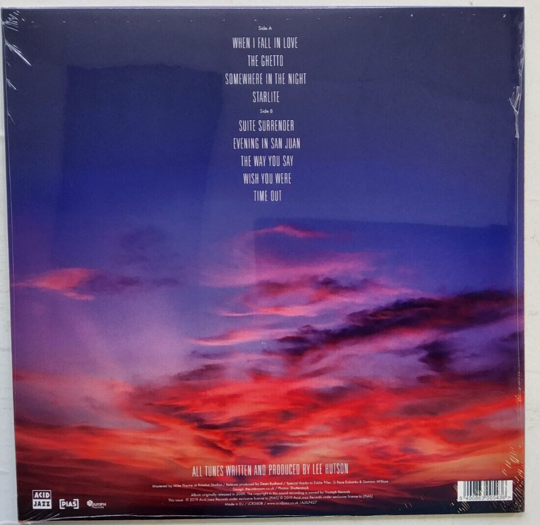 Leroy Hutson – Soothe You Groove You 2019 Smoot Jazz LP Album vinyl record MINT