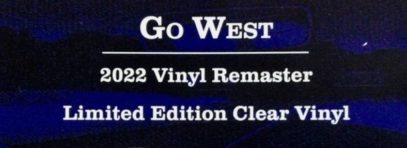 Go West  Go West  LP Album vinyl record 2022 limited clear remastered reissue