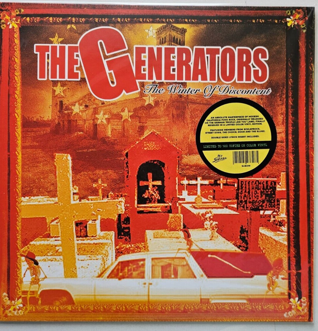 The Generators The Winter Of Discontent LP Album vinyl record  Limited Yellow