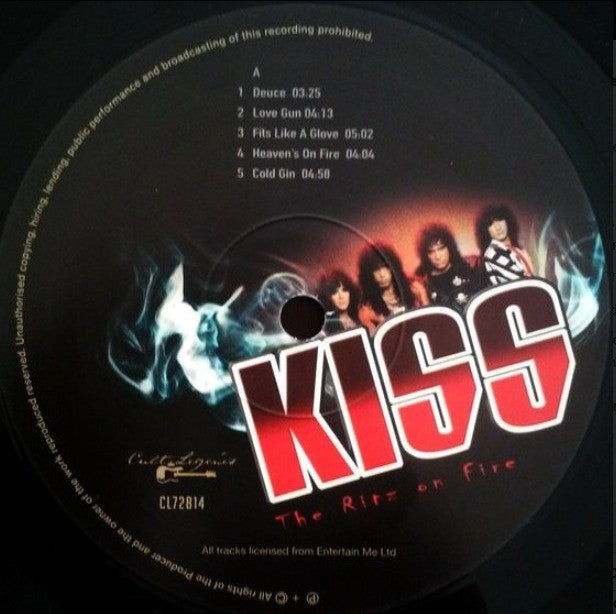 Kiss – The Ritz On Fire LP Album vinyl record 2017 on Cult Legends 180gram