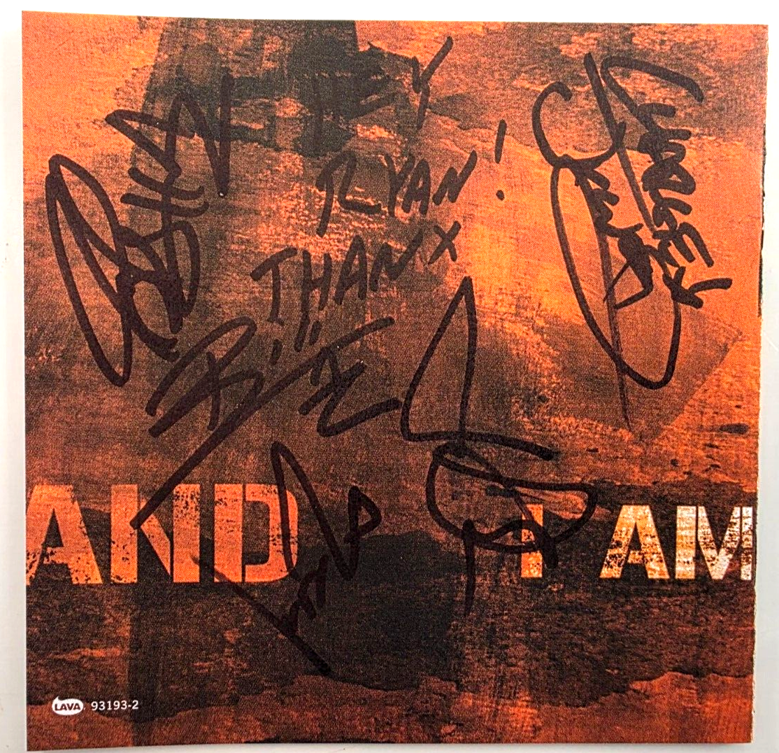 Authority Zero Hand signed  CD Sleeve by the band rock metal memorabilia punk