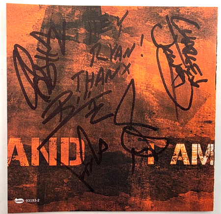 Authority Zero Hand signed  CD Sleeve by the band rock metal memorabilia punk
