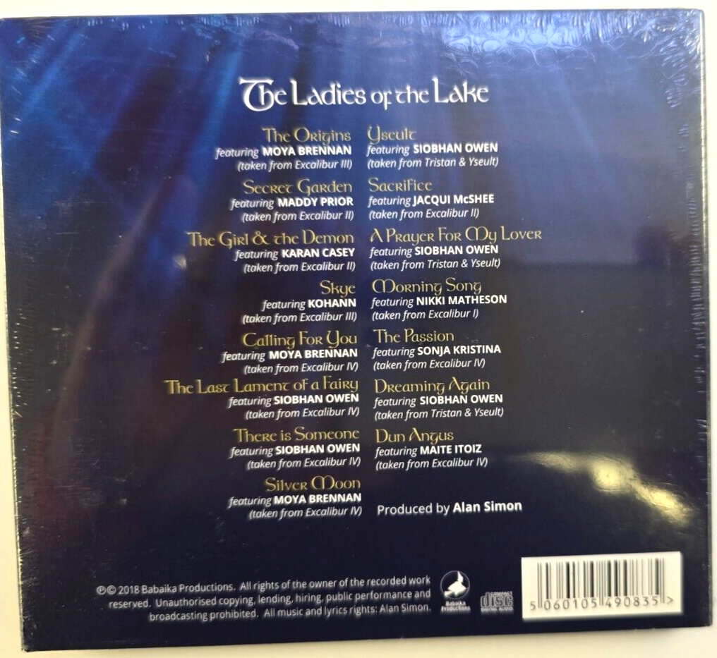 Alan Simon Excalibur (The Ladies Of The Lake) CD Album compilation 2018 digipak