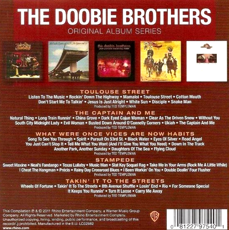 The Doobie Brothers Original Album Classics CD Boxset 5 Disc Set on Warner 2011