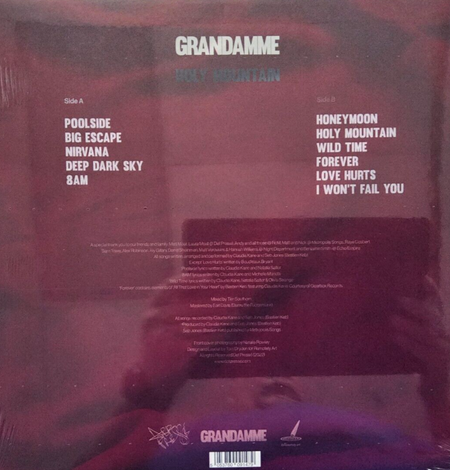 Grandamme  Holy Mountain 2022 Special Edition LP Album vinyl record MINT Electro