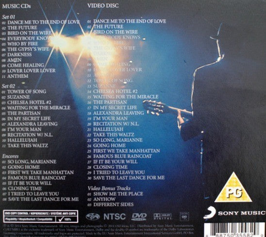 Leonard Cohen – Live In Dublin CD Boxset with DVD on Columbia 2014