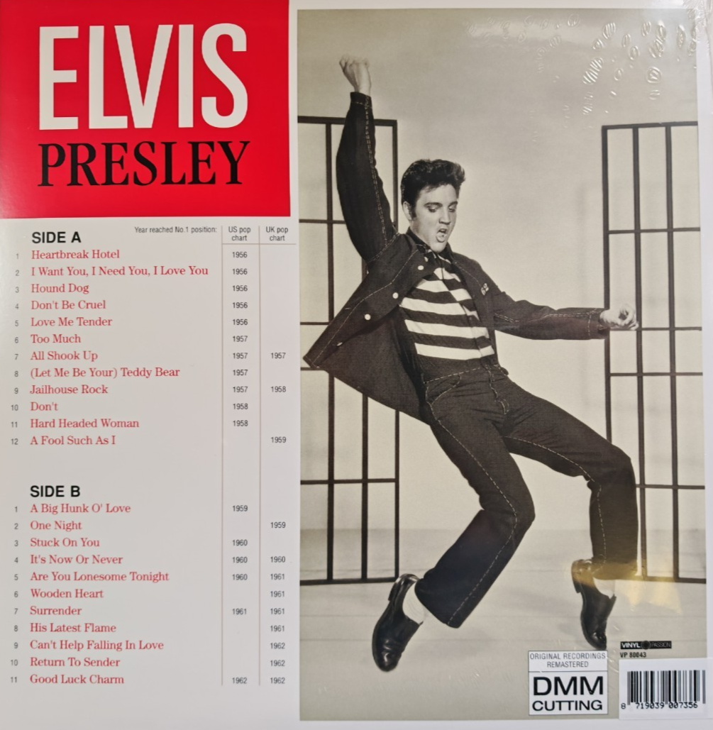 Elvis Presley Number One Hits LP Album limited Red 180gram reissue compilation