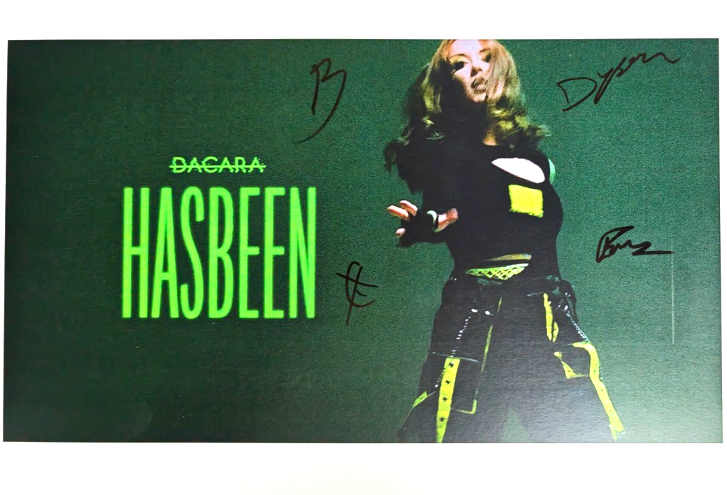 Dacara Hand-Signed Photograph Authentic Autographs on size A4 print