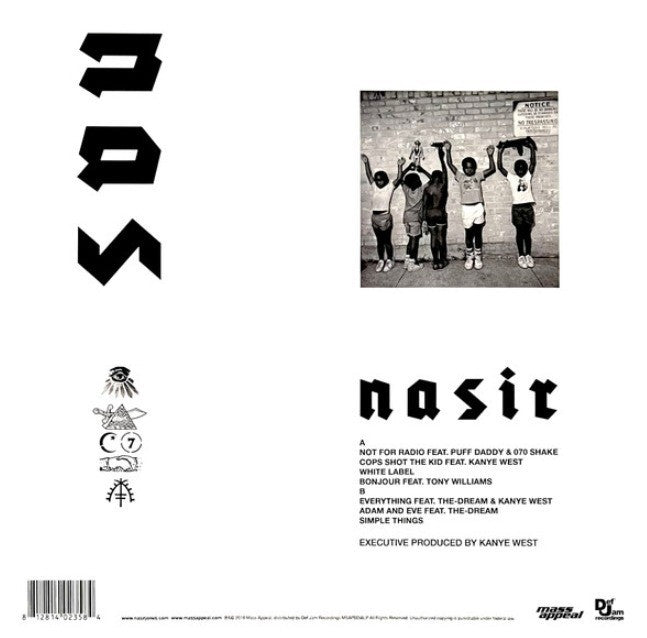 Nas – Nasir LP Album vinyl record 2018 on Def Jam Recordings Hip Hop Black