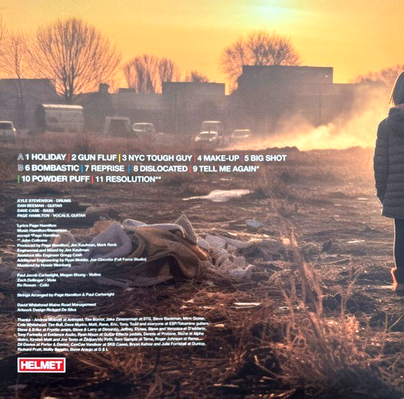 Helmet - Left LP Album vinyl record 2023 black issue on Ear Music