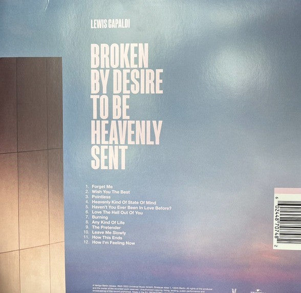 Lewis Capaldi Broken By Desire To Be Heavenly Sent LP Album vinyl record 2023