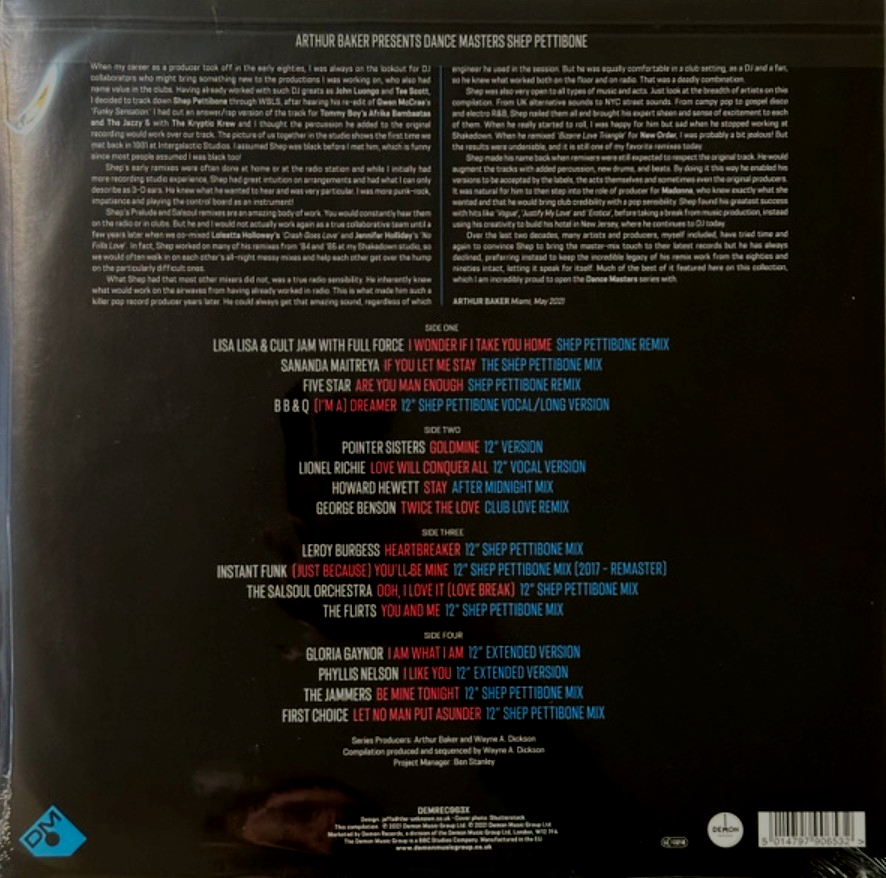 Arthur Baker / Shep Pettibone – Dance Masters: Shep Pettibone LP Vinyl record