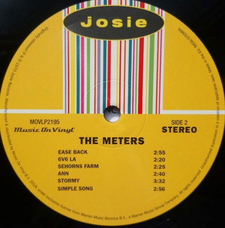The Meters The Meters LP Album vinyl record  remastered reissue 180g black 2018