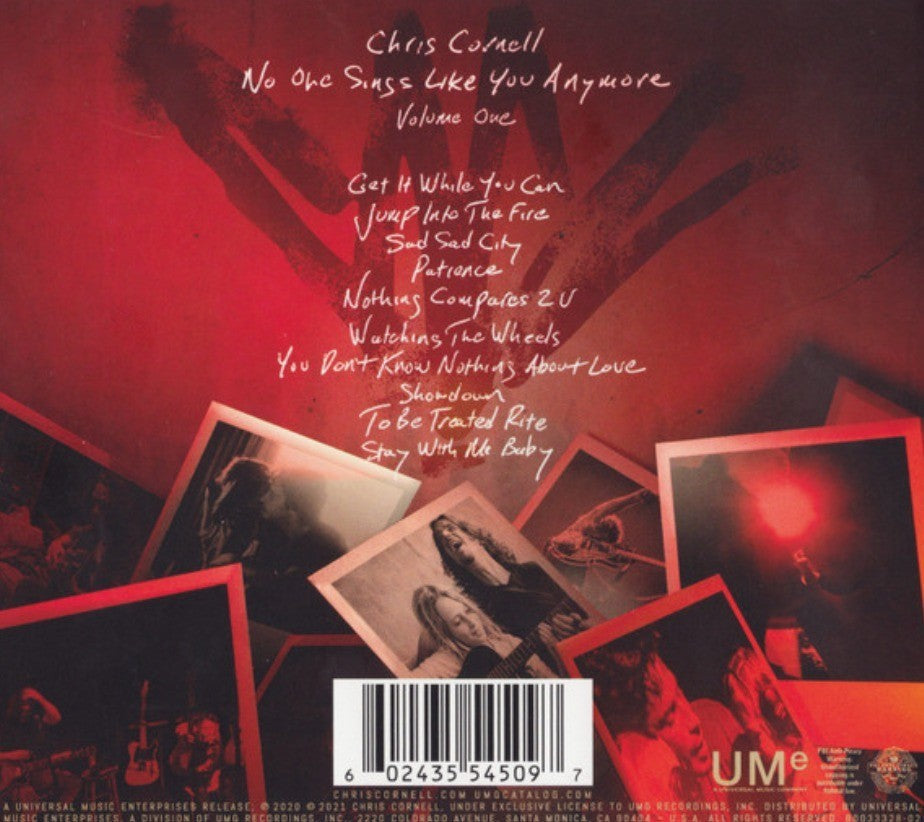 Chris Cornell – No One Sings Like You Anymore (Volume One) 2021 CD Album digipak