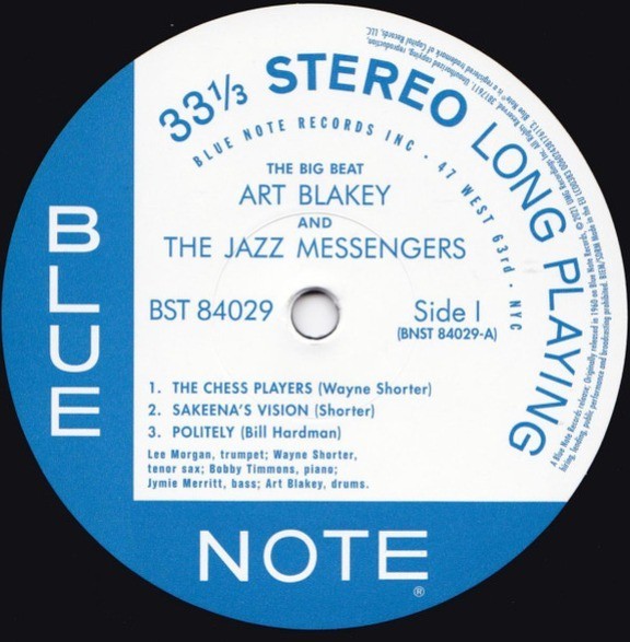 Art Blakey & The Jazz Messengers The Big Beat LP Album vinyl record 2021 Reissue