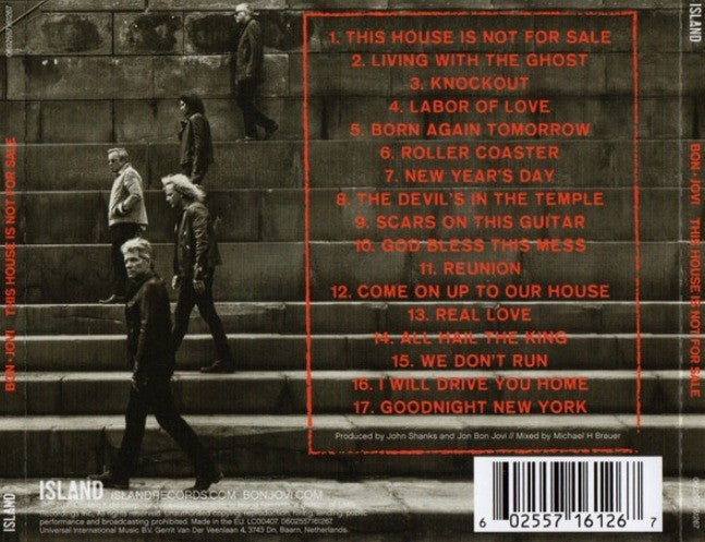 Bon Jovi – This House Is Not For Sale CD Album deluxe edition 2016 on Island