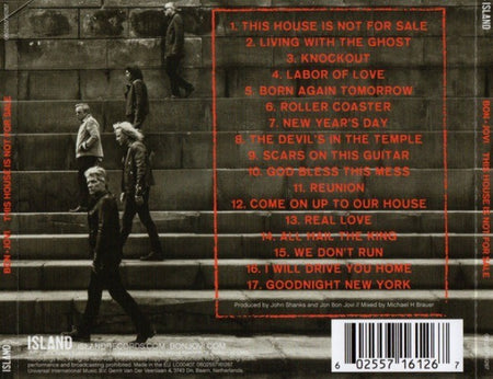 Bon Jovi – This House Is Not For Sale CD Album deluxe edition 2016 on Island