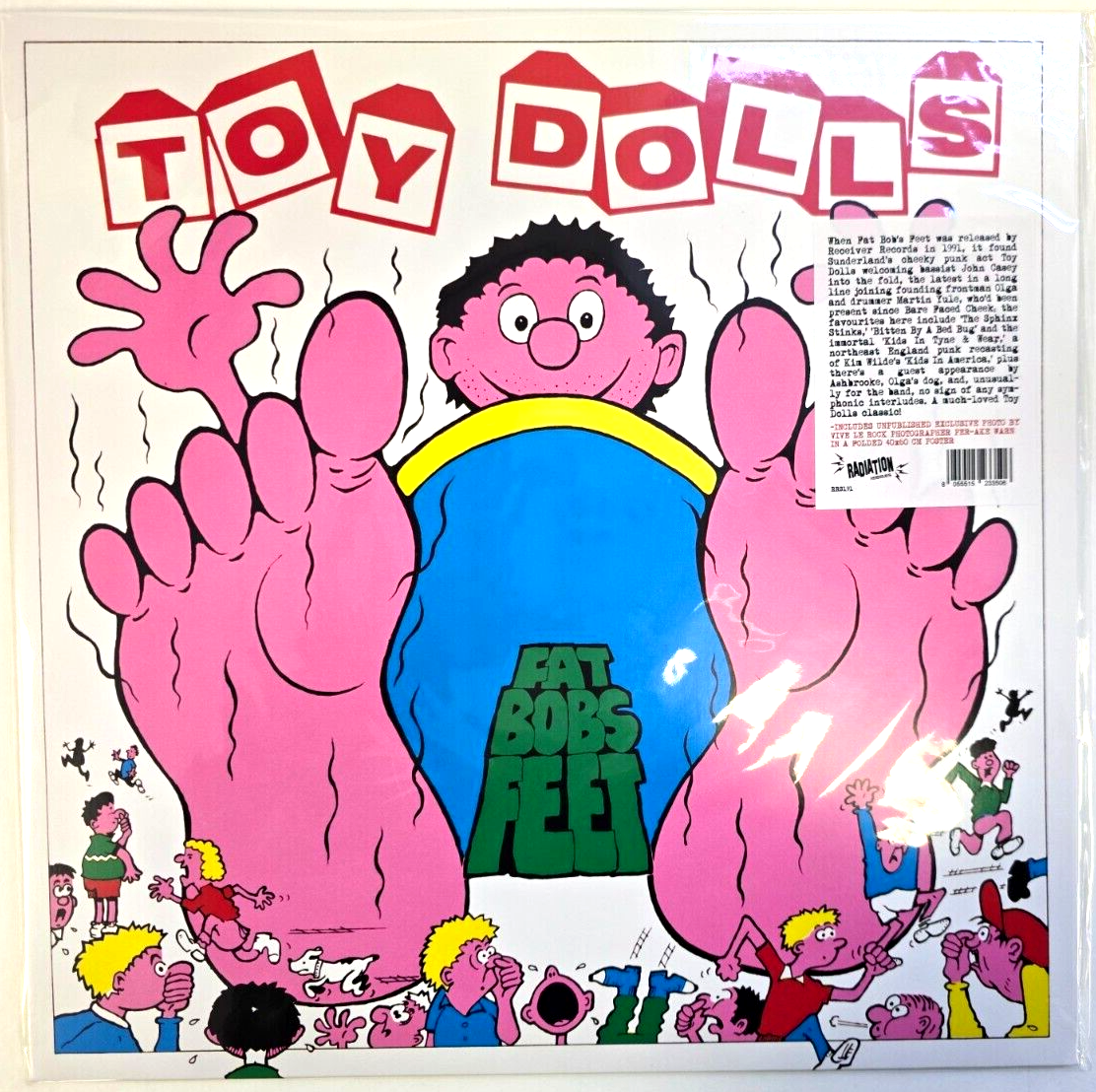 Toy Dolls Fat Bob's Feet Vinyl LP Album Reissue limited Blue with Poster 2023 Oi
