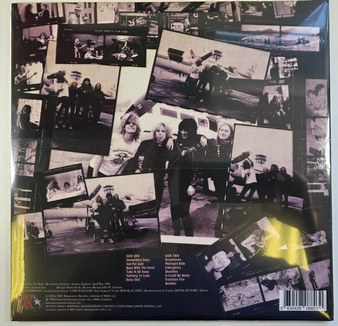 Girlschool Demolition LP Album vinyl record 2022 reissue limited yellow 2025