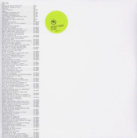 Aphex  Syro LP Album vinyl record 3 x LP Set 2014 on Warp Records