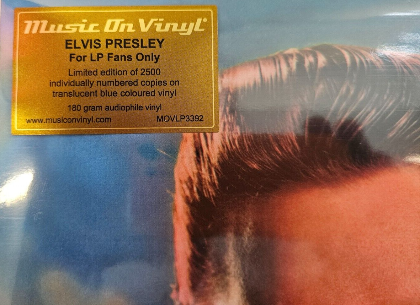 Elvis Presley for fans only  numbered blue LP Album vinyl record 2024