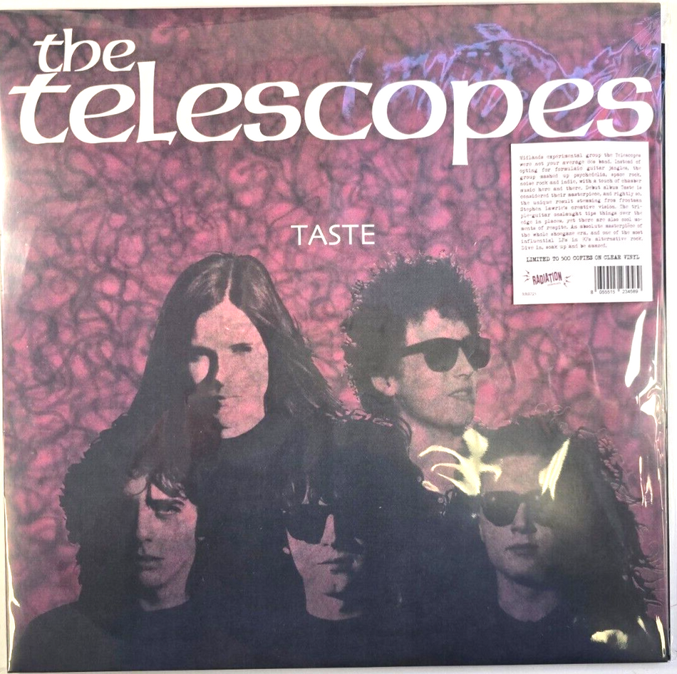 The Telescopes – Taste LP Album vinyl record limited clear 2023 reissue import