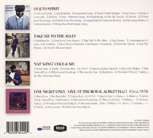 Gregory Porter 4 Original Albums CD Box Set Jazz Collection boxset on Blue Note