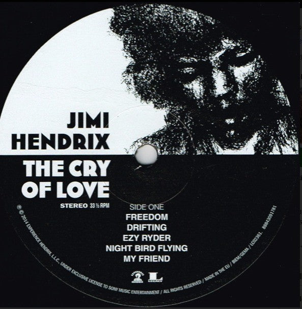 The Jimi Hendrix The Cry Of Love LP Album vinyl record 2014 in Gatefold Sleeve