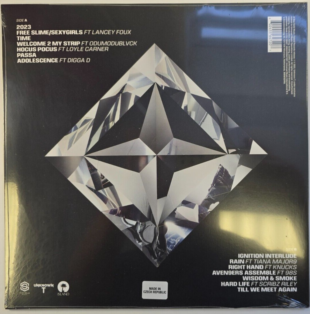 Unknown T – Blood Diamond LP Vinyl record on marbled vinyl hip hop Drill 20254