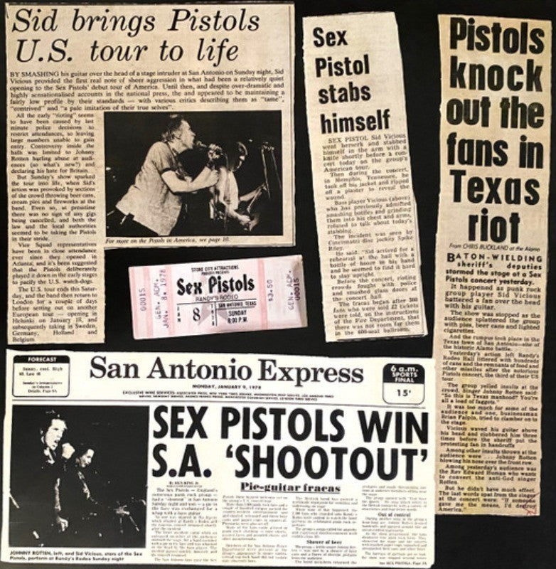 Sex Pistols Live In The U.S.A Longhorns Ballroom Dallas January 10th 1978 LP