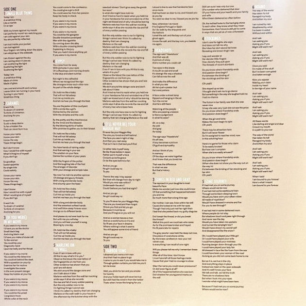 Suzanne Vega Close-Up Vol 1 Love Songs LP Album vinyl record 2022 reissue 180g